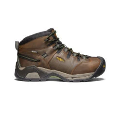 Keen Men's Detroit XT Waterproof Boot (Steel Toe) | Cascade Brown/Bronze Green