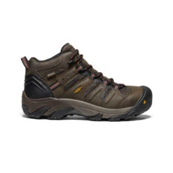 Keen Men's Lansing Mid Waterproof (Steel Toe) | Cascade Brown/Brindle