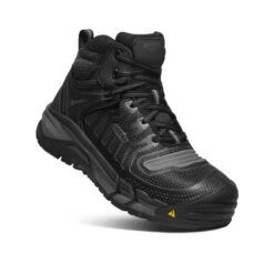 Keen Men's Kansas City Waterproof Mid (Carbon-Fiber Toe) | Black/Gun Metal -Keen 50989e16c84cc15a4797079b5b34a9b51b769d25