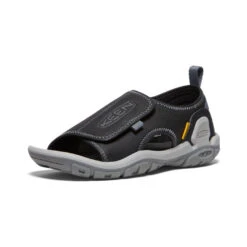 Keen Big Kids' Knotch River Open-Toe | Black/Steel Grey -Keen 63b3308fe2a1a812029d1875bfa3ec5a1fa5663a