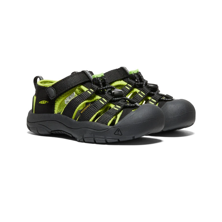 Keen Little Kids' Newport H2 | Black/Lime Green 2 Keen Little Kids' Newport H2 | Black/Lime Green - Image 2
