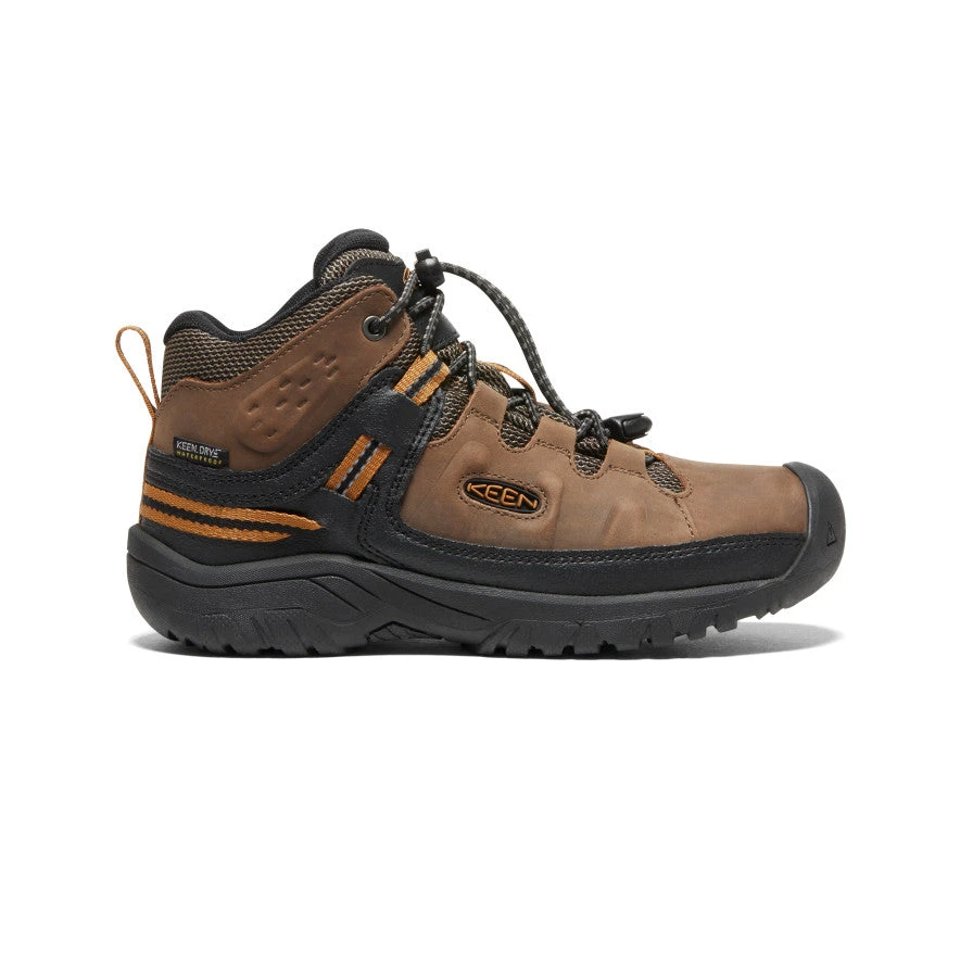 Keen Big Kids' Targhee Waterproof Boot | Dark Earth/Golden Brown 1 Keen Big Kids' Targhee Waterproof Boot | Dark Earth/Golden Brown