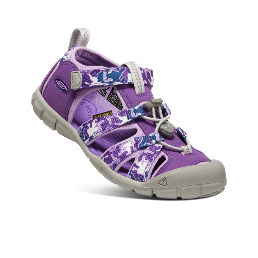 Keen Big Kids' Seacamp II CNX | Camo/Tillandsia Purple 3 Keen Big Kids' Seacamp II CNX | Camo/Tillandsia Purple - Image 3