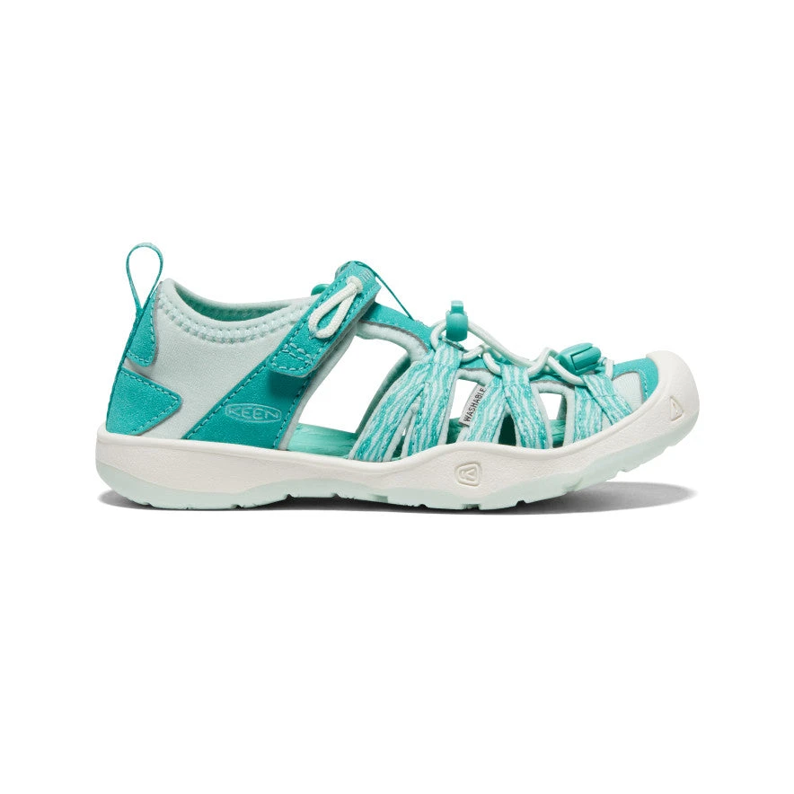 Keen Little Kids' Moxie Sandal | Waterfall/Blue Glass 1 Keen Little Kids' Moxie Sandal | Waterfall/Blue Glass