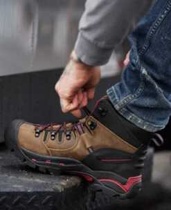Keen Men's Pittsburgh 6" Waterproof Boot (Steel Toe) | Bison -Keen KEEN UTILITY PITTSBURGH BISON M 1007024 Left Image