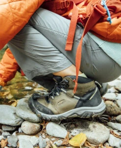 Keen Big Kids' Ridge Flex Waterproof Boot | Dark Olive/Dusky Citron 13 Keen Big Kids' Ridge Flex Waterproof Boot | Dark Olive/Dusky Citron -Keen RidgeFlexPDPLifestyle3Kids