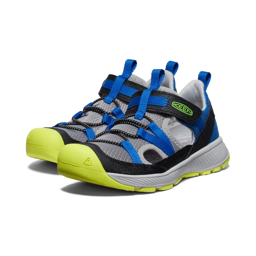 Keen Big Kids' Motozoa Sandal | Classic Blue/Evening Primrose 2 Keen Big Kids' Motozoa Sandal | Classic Blue/Evening Primrose - Image 2