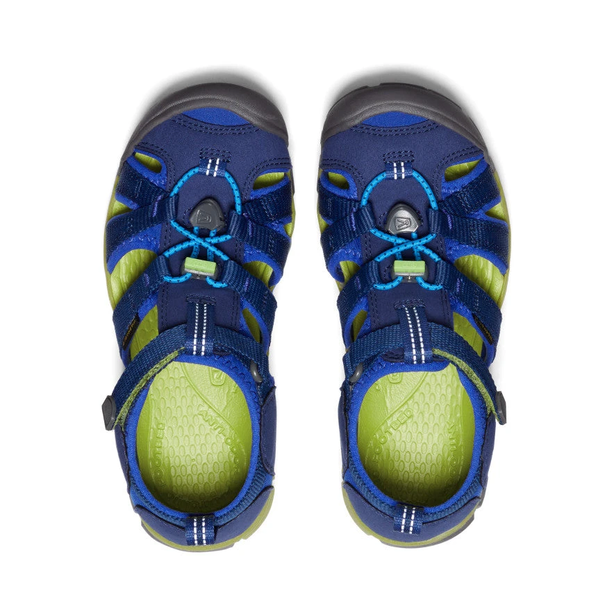 Keen Big Kids' Seacamp II CNX | Blue Depths/Chartreuse 4 Keen Big Kids' Seacamp II CNX | Blue Depths/Chartreuse - Image 4