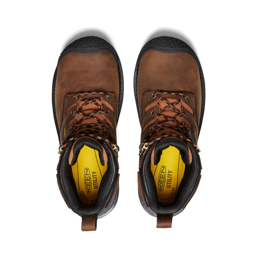 Keen Men's Camden 6" Waterproof Boot (Carbon-Fiber Toe) | Leather Brown/Black 4 Keen Men's Camden 6" Waterproof Boot (Carbon-Fiber Toe) | Leather Brown/Black - Image 4