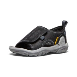 Keen Toddlers' Knotch River Open-Toe | Black/Steel Grey -Keen c80f7096dbe1accb84a0e4cd45b8253b34094e2d