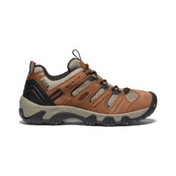 Keen Men's Headout Waterproof Hiking Shoe | Bison/Fossil Orange