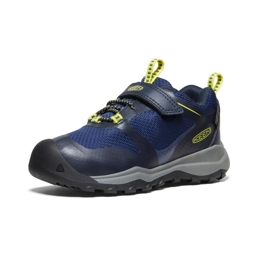 Keen Little Kids' Wanduro Waterproof Shoe | Sky Captain/Evening Primrose 3 Keen Little Kids' Wanduro Waterproof Shoe | Sky Captain/Evening Primrose - Image 3