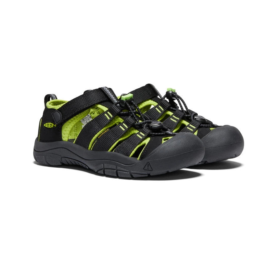 Keen Big Kids' Newport H2 | Black/Lime Green 2 Keen Big Kids' Newport H2 | Black/Lime Green - Image 2